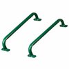 Playberg Green Metal Safety Grab Handles Set, Kids Outdoor Play House Hand Grip Bars QI004567.GN